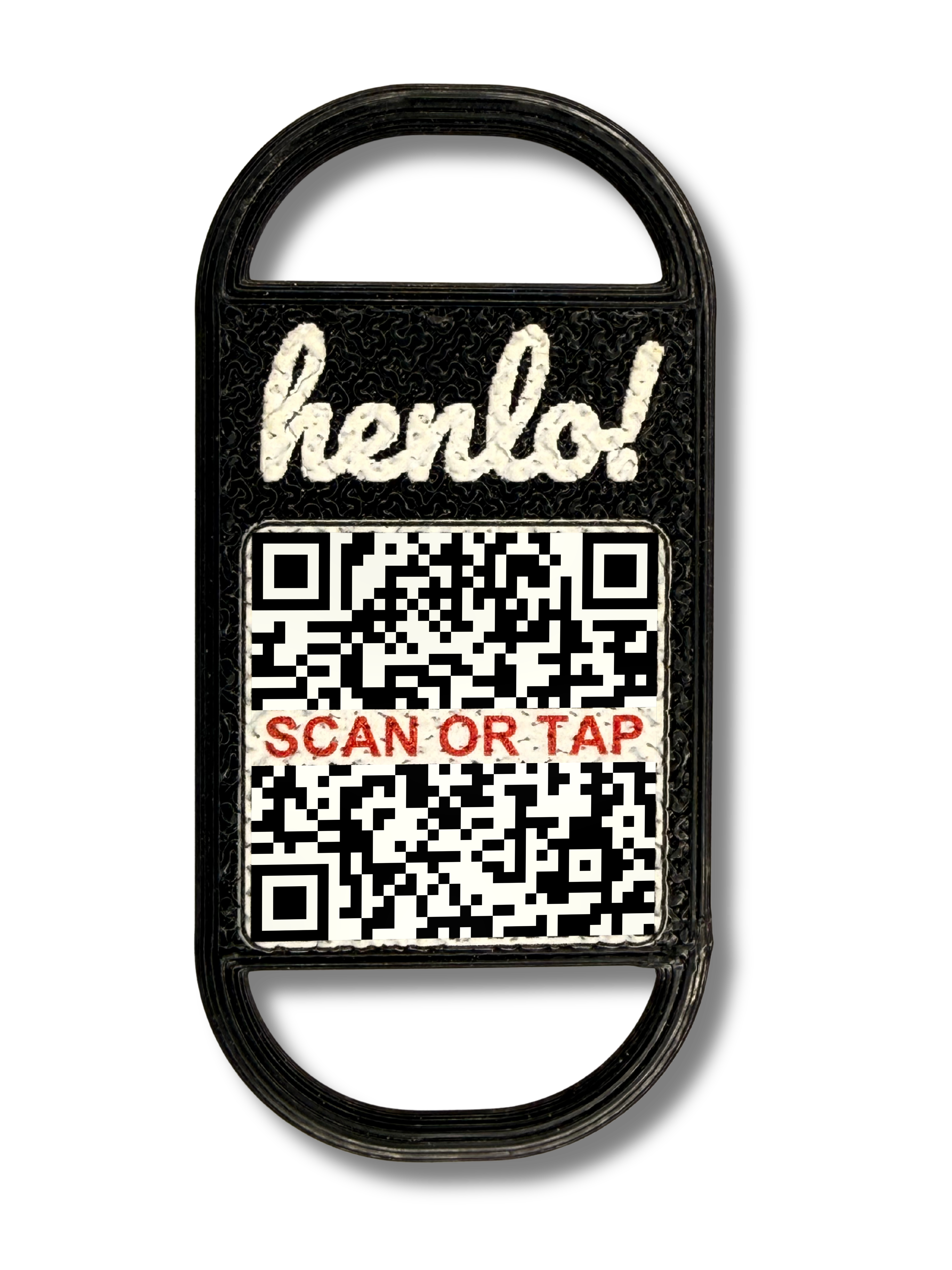 henlo! tag in Black