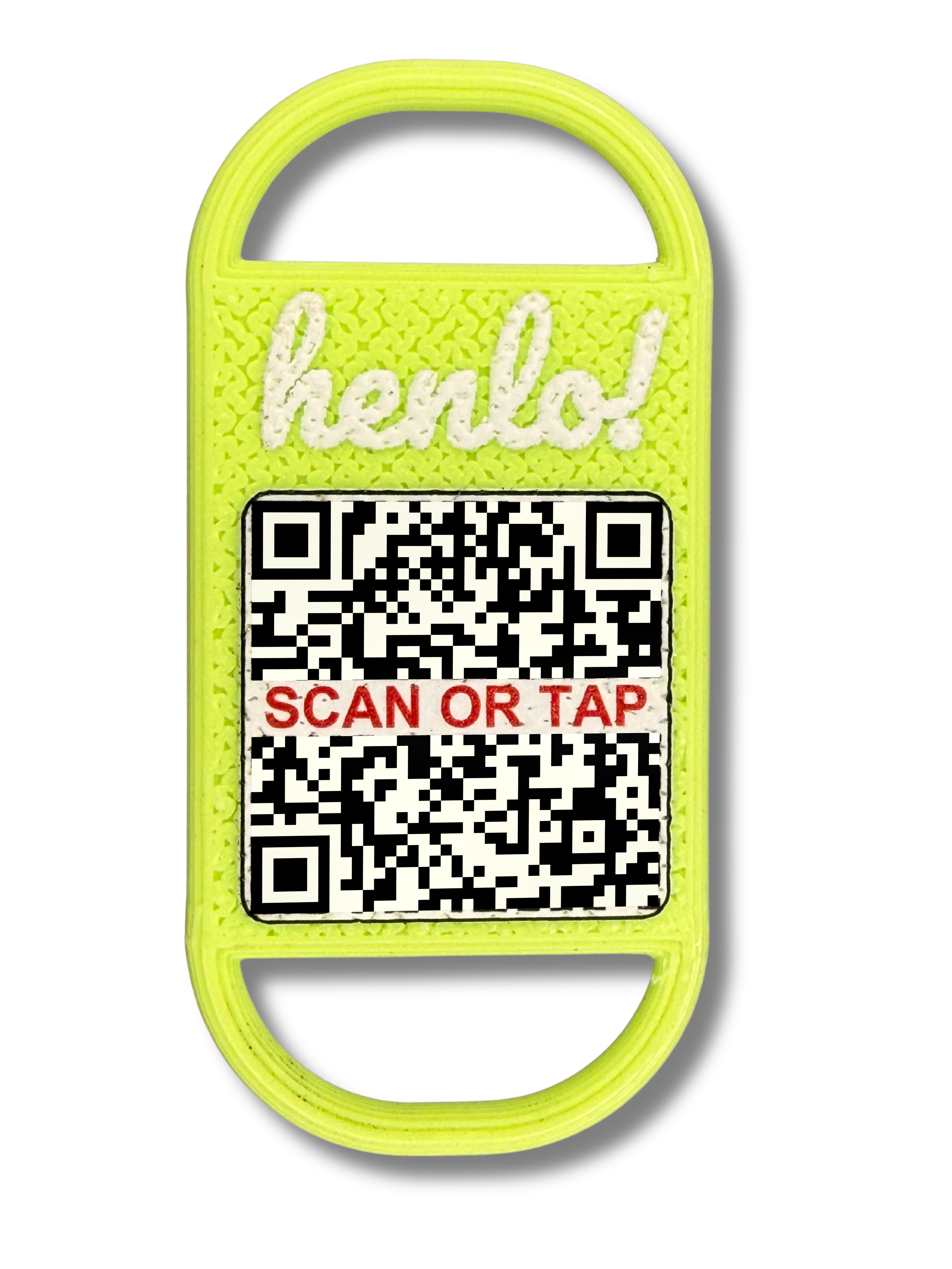 henlo! tag in Lime Green