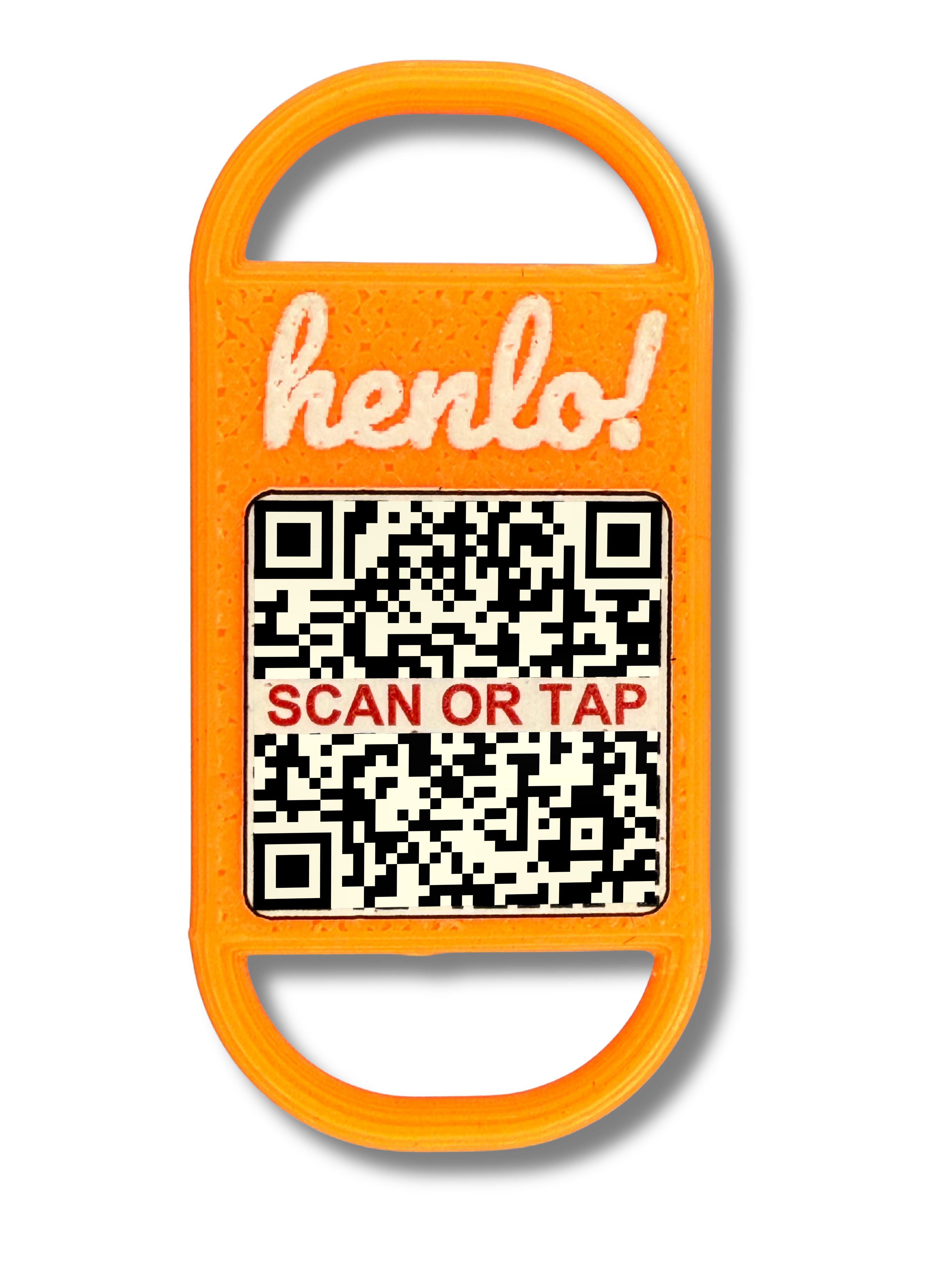 henlo! tag in Neon Orange